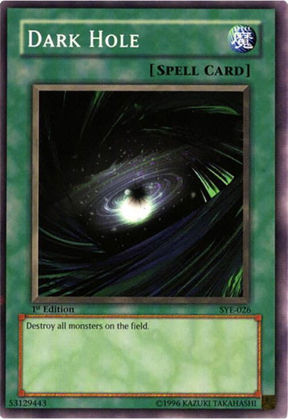Dark Hole - Starter Deck: Yugi Evolution YuGiOh trading card