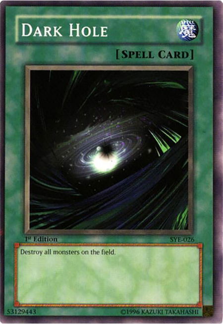 Dark Hole - Starter Deck: Yugi Evolution YuGiOh trading card