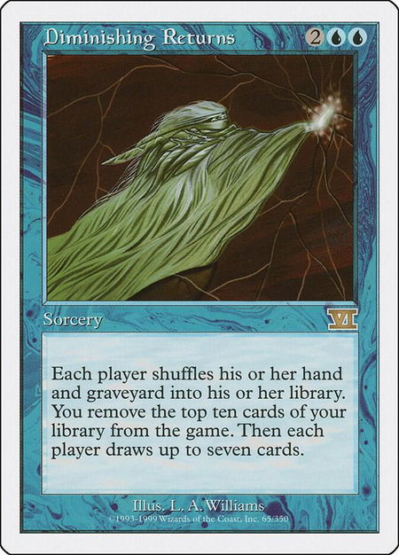 Diminishing Returns - Classic Sixth Edition Magic: The Gathering trading card