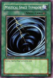 Mystical Space Typhoon - Starter Deck: Yugi Evolution (SYE) #SYE-037 - Common / Short Print YuGiOh Trading Card
