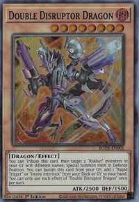 Double Disruptor Dragon - Burst of Destiny (BODE) #BODE-EN002 - Super Rare YuGiOh Trading Card