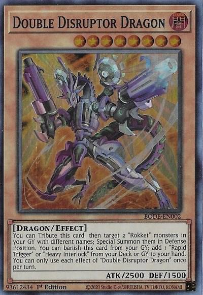 Double Disruptor Dragon - Burst of Destiny YuGiOh trading card