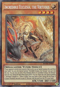 Incredible Ecclesia, the Virtuous - Burst of Destiny (BODE) #BODE-EN007 - Secret Rare YuGiOh Trading Card