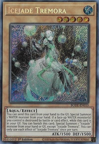 Icejade Tremora - Burst of Destiny YuGiOh trading card