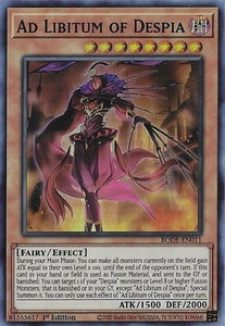 Ad Libitum of Despia - Burst of Destiny (BODE) #BODE-EN011 - Super Rare YuGiOh Trading Card