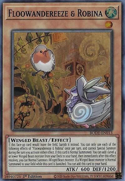 Floowandereeze & Robina - Burst of Destiny YuGiOh trading card