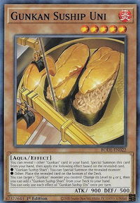 Gunkan Suship Uni - Burst of Destiny (BODE) #BODE-EN022 - Common / Short Print YuGiOh Trading Card
