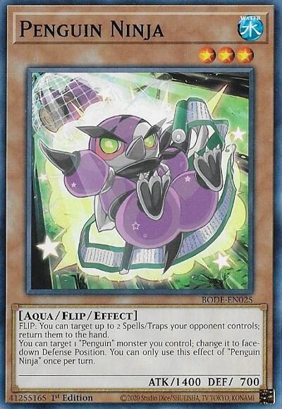 Penguin Ninja - Burst of Destiny YuGiOh trading card
