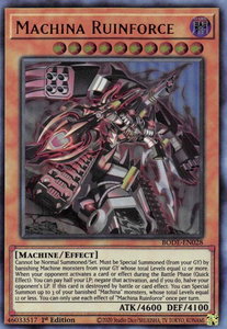 Machina Ruinforce - Burst of Destiny (BODE) #BODE-EN028 - Ultra Rare YuGiOh Trading Card