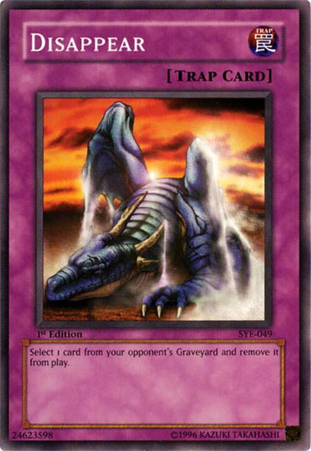 Disappear - Starter Deck: Yugi Evolution YuGiOh trading card