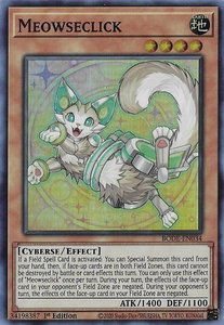 Meowseclick - Burst of Destiny (BODE) #BODE-EN034 - Super Rare YuGiOh Trading Card
