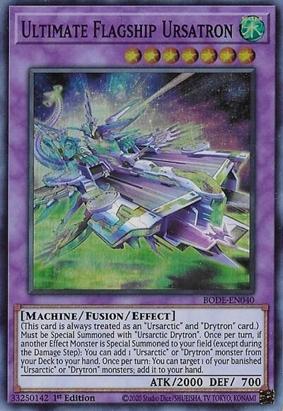 Ultimate Flagship Ursatron trading card from Burst of Destiny Ultimate Flagship Ursatron - Burst of Destiny YuGiOh trading card
