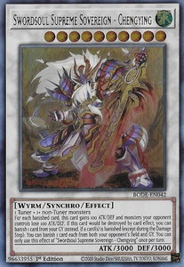 Swordsoul Supreme Sovereign - Chengying - Burst of Destiny (BODE) #BODE-EN042 - Ultra Rare YuGiOh Trading Card
