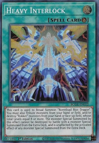 Heavy Interlock trading card from Burst of Destiny Heavy Interlock - Burst of Destiny YuGiOh trading card