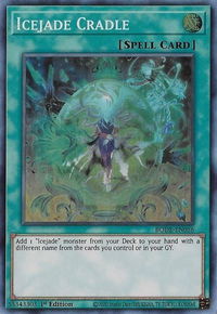Icejade Cradle - Burst of Destiny (BODE) #BODE-EN056 - Super Rare YuGiOh Trading Card