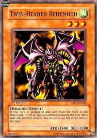 Twin-Headed Behemoth - Structure Deck: Dragon's Roar (SD1) #SD1-EN004 - Common / Short Print YuGiOh Trading Card