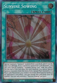 Sunvine Sowing - Burst of Destiny (BODE) #BODE-EN065 - Super Rare YuGiOh Trading Card
