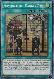 Supernatural Danger Zone - Burst of Destiny (BODE) #BODE-EN067 - Super Rare YuGiOh Trading Card