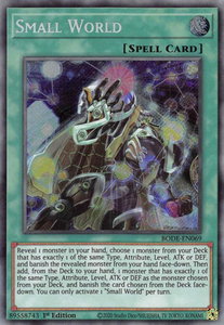 Small World - Burst of Destiny (BODE) #BODE-EN069 - Secret Rare YuGiOh Trading Card