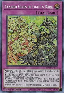 Stained Glass of Light & Dark - Burst of Destiny (BODE) #BODE-EN078 - Super Rare YuGiOh Trading Card