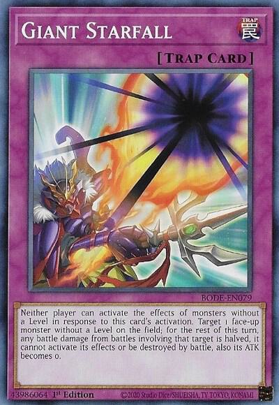 Giant Starfall - Burst of Destiny YuGiOh trading card