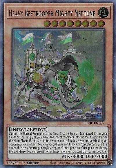 Heavy Beetrooper Mighty Neptune - Burst of Destiny YuGiOh trading card