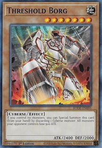 Threshold Borg - Burst of Destiny (BODE) #BODE-EN095 - Common / Short Print YuGiOh Trading Card