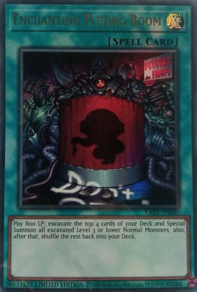 Enchanting Fitting Room trading card from The Lost Art Promotion Enchanting Fitting Room - The Lost Art Promotion YuGiOh trading card