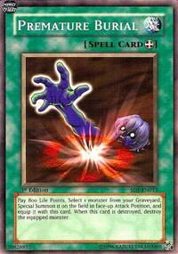 Premature Burial - Structure Deck: Dragon's Roar (SD1) #SD1-EN013 - Common / Short Print YuGiOh Trading Card