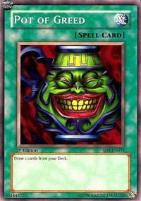 Pot of Greed - Structure Deck: Dragon's Roar (SD1) #SD1-EN015 - Common / Short Print YuGiOh Trading Card