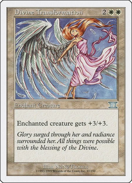 Divine Transformation - Classic Sixth Edition Magic: The Gathering trading card