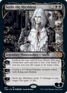 Sorin the Mirthless (Showcase) - Innistrad: Crimson Vow Magic: The Gathering trading card
