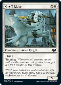Gryff Rider - Innistrad: Crimson Vow (VOW) #15 - Common Magic: The Gathering Trading Card