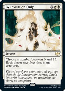 By Invitation Only - Innistrad: Crimson Vow (VOW) #5 - Rare Magic: The Gathering Trading Card