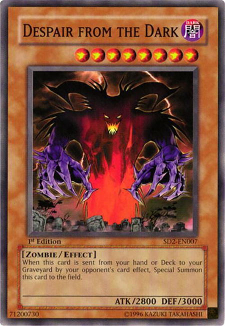 Despair from the Dark trading card from Structure Deck: Zombie Madness Despair from the Dark - Structure Deck: Zombie Madness YuGiOh trading card