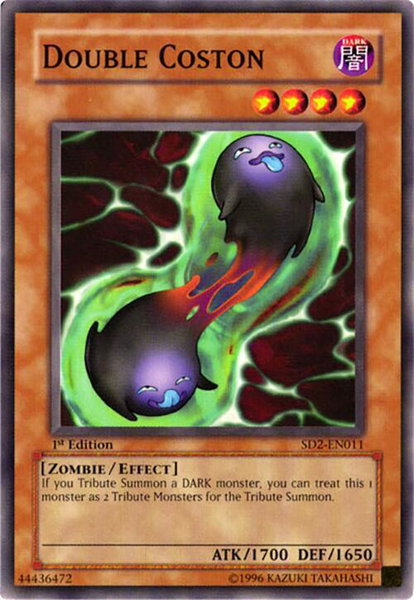 Double Coston trading card from Structure Deck: Zombie Madness Double Coston - Structure Deck: Zombie Madness YuGiOh trading card