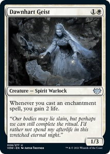 Dawnhart Geist - Innistrad: Crimson Vow (VOW) #8 - Uncommon Magic: The Gathering Trading Card
