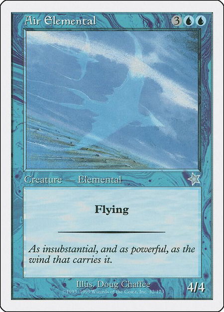 Air Elemental - Starter 1999 Magic: The Gathering trading card