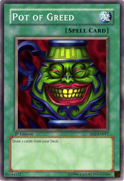 Pot of Greed - Structure Deck: Zombie Madness YuGiOh trading card