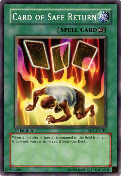 Card of Safe Return trading card from Structure Deck: Zombie Madness Card of Safe Return - Structure Deck: Zombie Madness YuGiOh trading card
