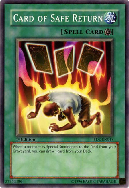 Card of Safe Return - Structure Deck: Zombie Madness YuGiOh trading card