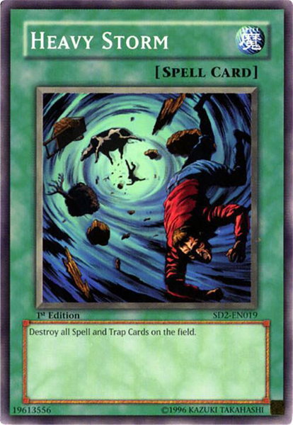Heavy Storm trading card from Structure Deck: Zombie Madness Heavy Storm - Structure Deck: Zombie Madness YuGiOh trading card