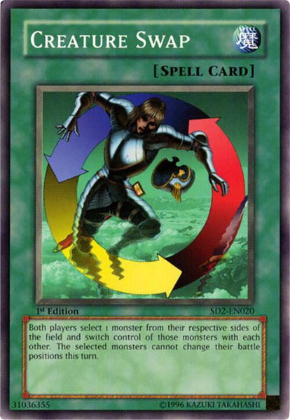 Creature Swap trading card from Structure Deck: Zombie Madness Creature Swap - Structure Deck: Zombie Madness YuGiOh trading card