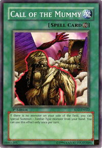 Call of the Mummy - Structure Deck: Zombie Madness (SD2) #SD2-EN022 - Common / Short Print YuGiOh Trading Card