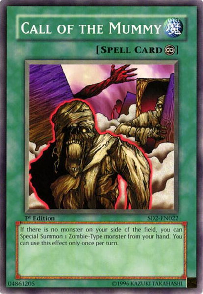 Call of the Mummy - Structure Deck: Zombie Madness YuGiOh trading card