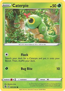 Caterpie - SWSH08: Fusion Strike (SWSH08) #001/264 - Common Pokémon Trading Card