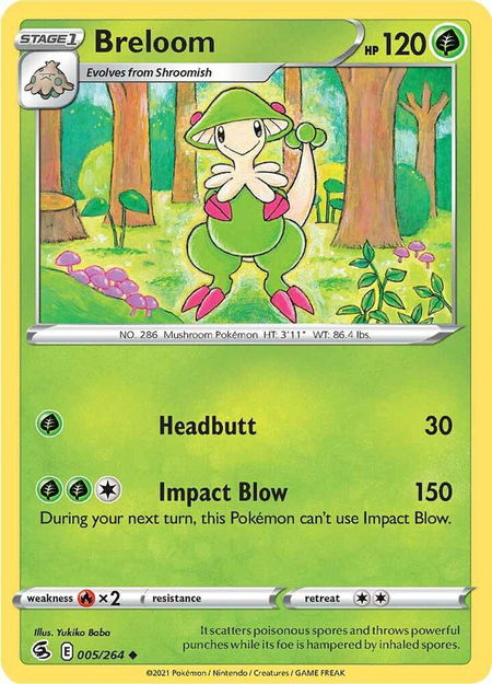 Breloom - SWSH08: Fusion Strike Pokémon trading card