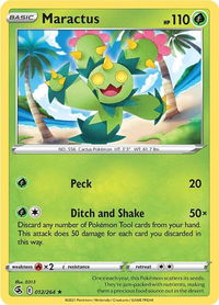 Maractus - SWSH08: Fusion Strike (SWSH08) #012/264 - Rare Pokémon Trading Card