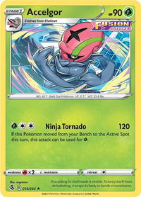 Accelgor - SWSH08: Fusion Strike (SWSH08) #014/264 - Rare Pokémon Trading Card