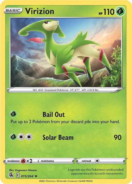 Virizion - SWSH08: Fusion Strike Pokémon trading card